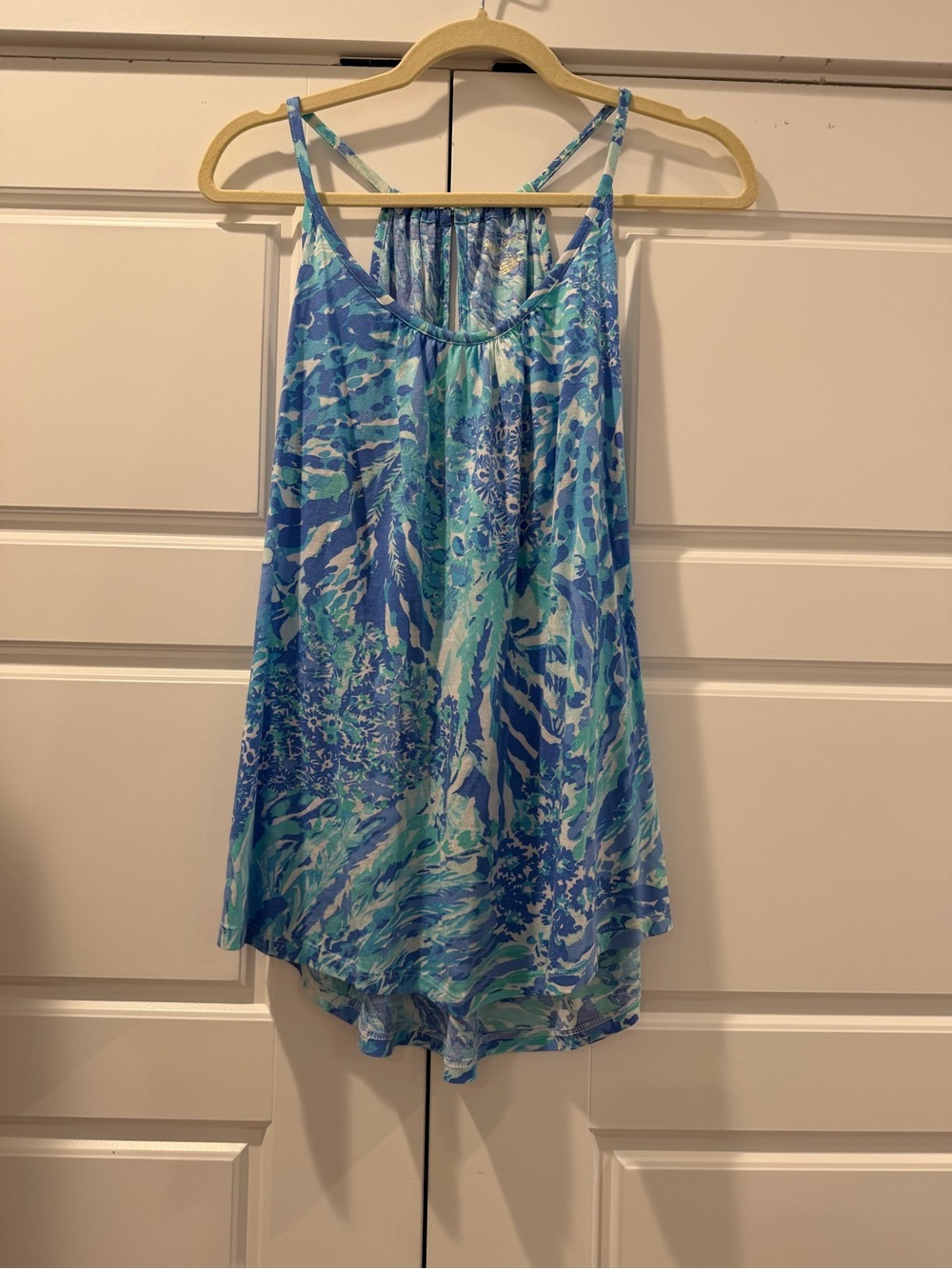 Lilly Pulitzer Blue Multi-Print Strappy Camisole